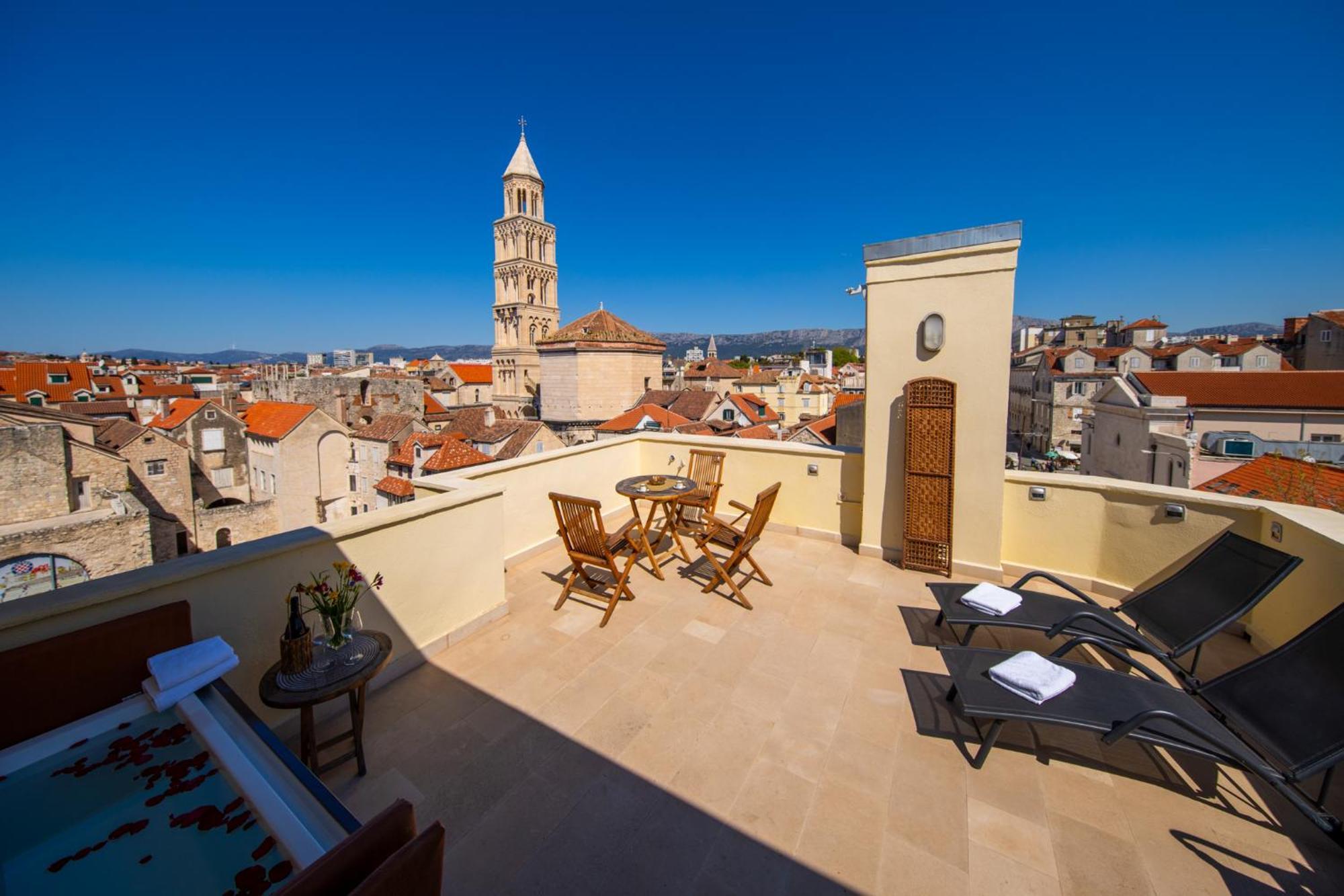 Ferienwohnung Terazza Grande In Diocletian Tower Split Exterior foto